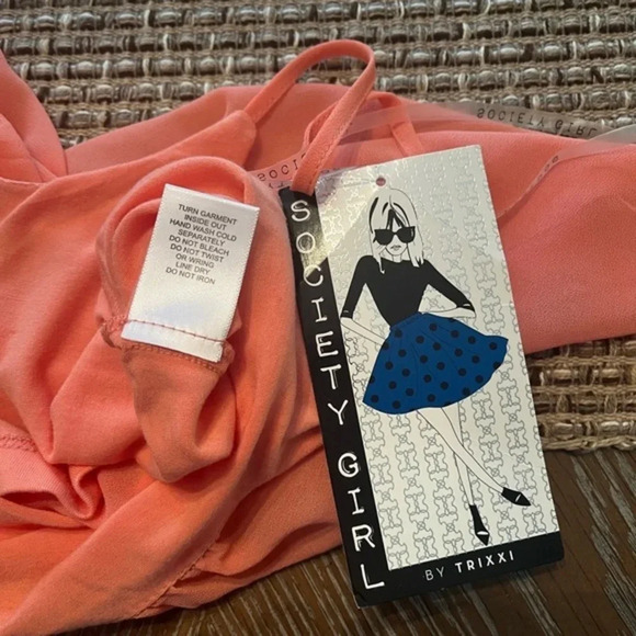 Society Girl Boho cropped top spaghetti straps size‎ M - Picture 8 of 10